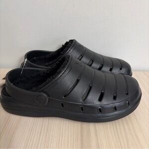Rugged Shark New! Mens Black Lined Eva Clogs Size 10